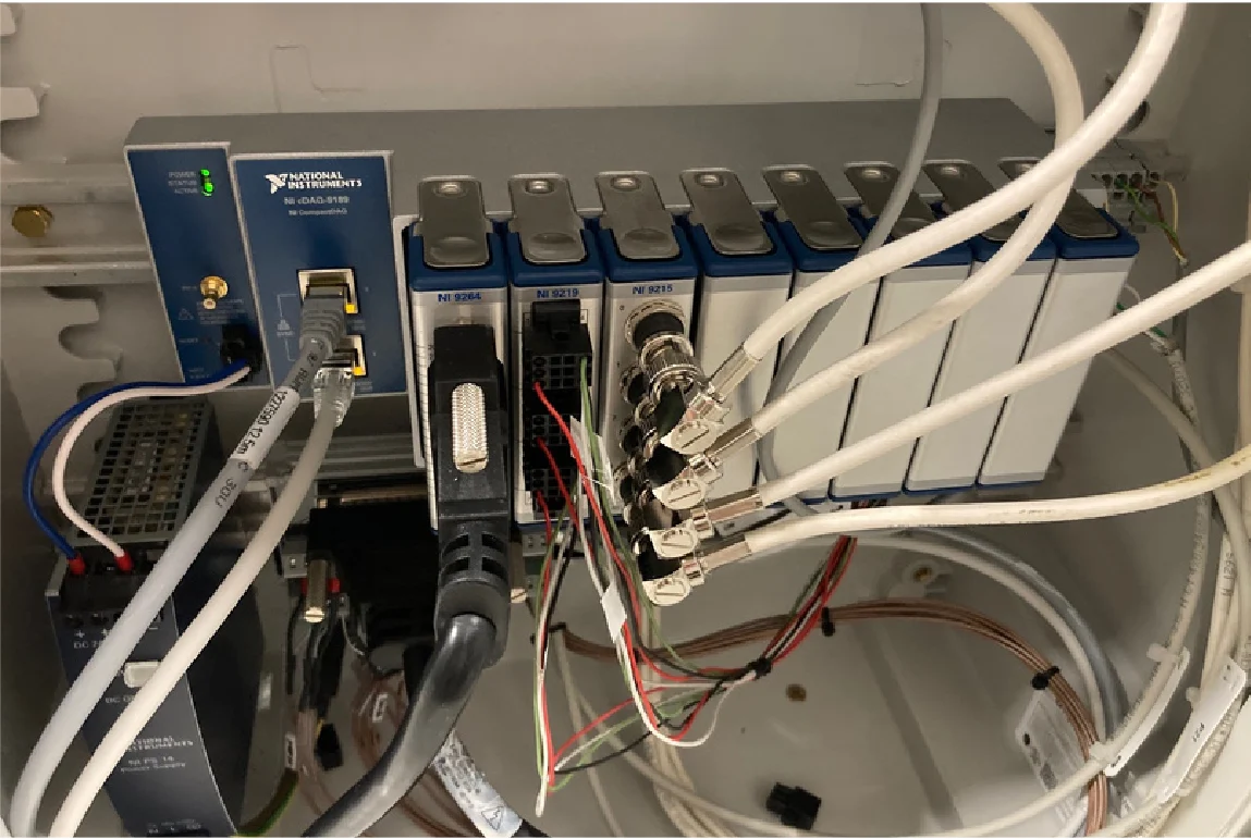 Matériel d’acquisition CompactDAQ de NI (Emerson) utilisé sur Tyrex-2